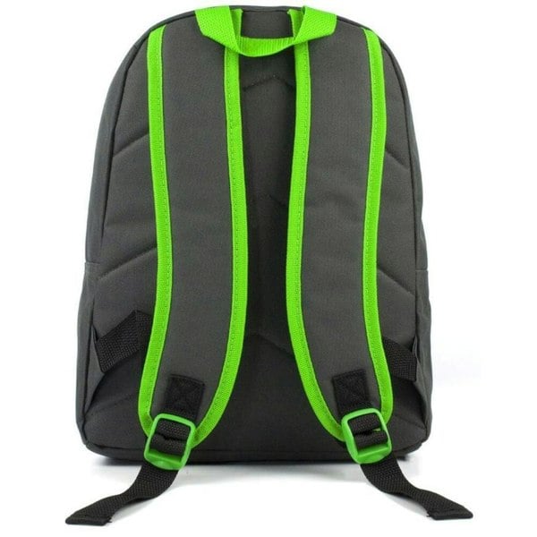 Minecraft Pixel Creeper Backpack - Grey/Green