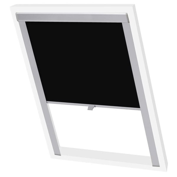 Berkfield Blackout Roller Blinds Black P08/408