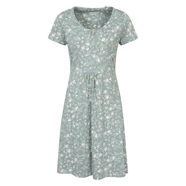 Mountain Warehouse Womens/Ladies Essentials Lora Floral Skater Dress - Pale Green