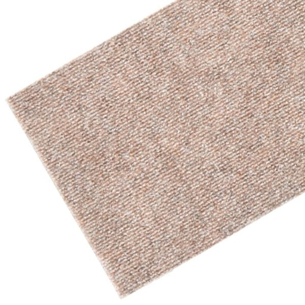 Berkfield Self-adhesive Stair Mats Rectangular 15 pcs 76x20 cm Light Brown