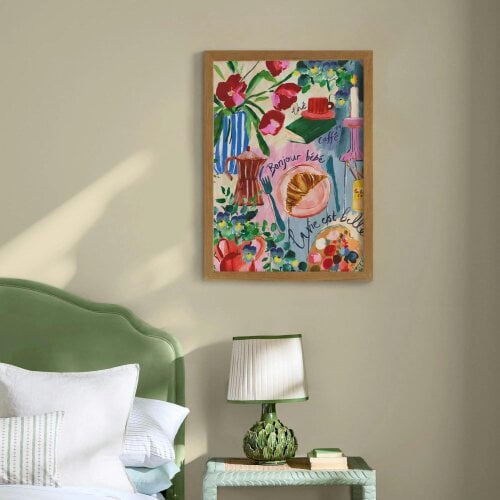 Joules Bonjour Bebe A2 Wood Frame | Multicoloured