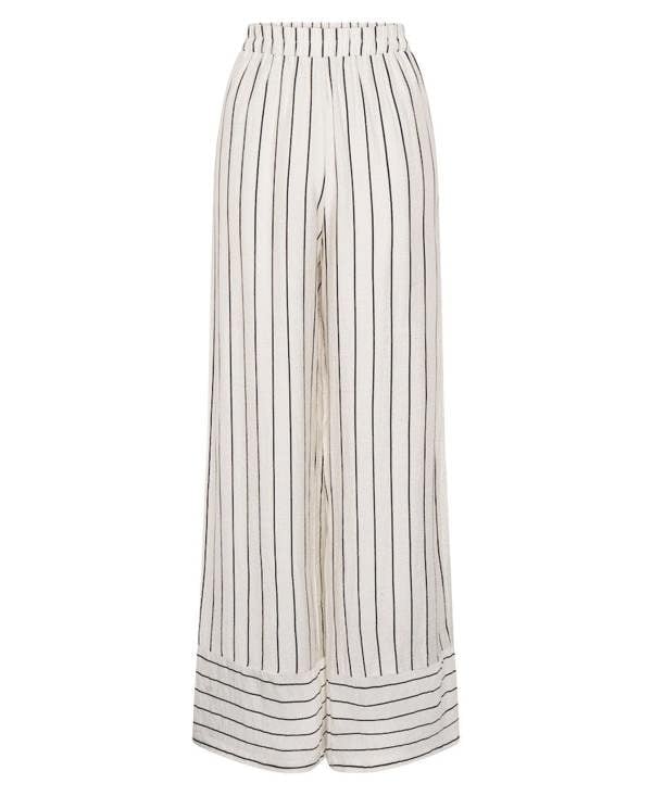 White Stripe Palazzo Trouser