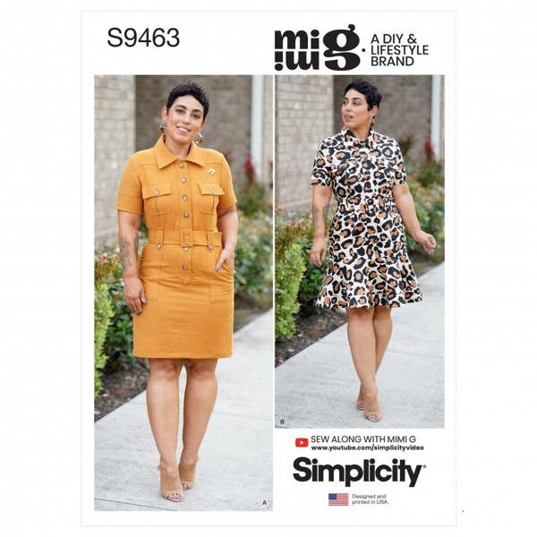 Simplicity Sewing Pattern 9463, Dresses for Women, H5 (6-8-10-12-14) - Intermediate
