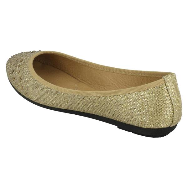 Spot On Ladies Spot On Flat Ballerinas