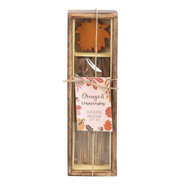 Serano Autumn Leaf Orange & Cinnamon Incense Gift Set