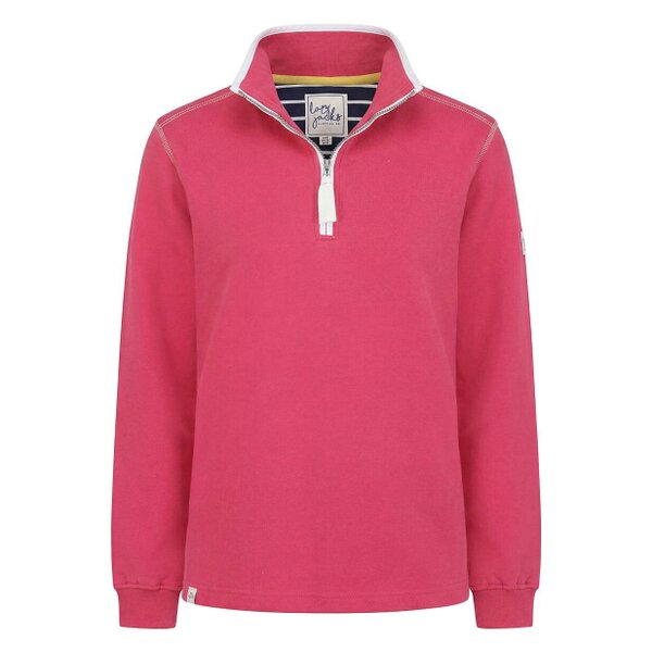 Lazy Jacks LJ3 - Ladies 1/4 Zip Sweatshirt - Cherry