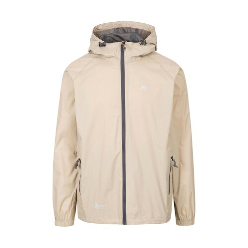 Trespass Unisex Adult Qikpac Waterproof Jacket - Oatmilk - XXL - Oatmilk - 100% Polyamide