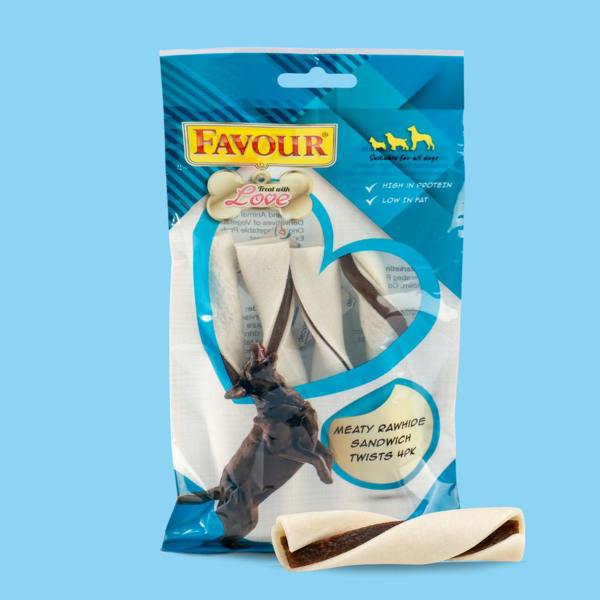 Favour Meaty Sandwich Twists Dog Treats