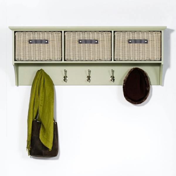 Statement Furniture Tetbury Large Hanging Shelf with 3 Storage Baskets