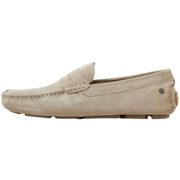 Jack & Jones Jensen Suede Men's Moonbeam Loafers - Beige