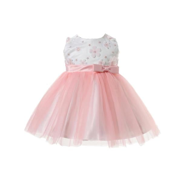Cinda Embroidered Floral Party Dress