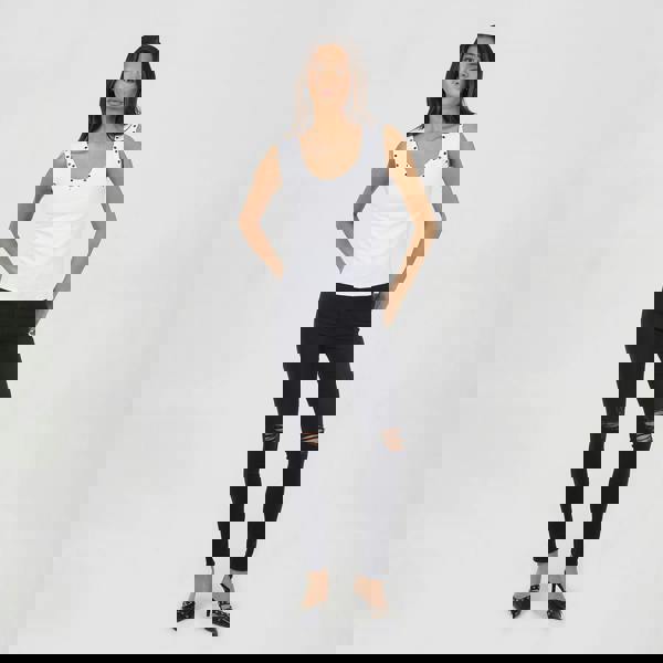 Brave Soul Black Ripped Skinny Jeans - Black Image 3