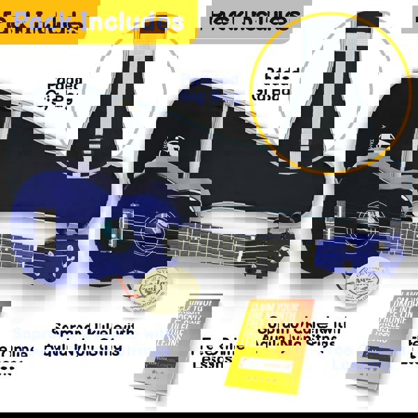 A-Star Soprano Ukulele With Bag Ukuleles#Colour_Blue