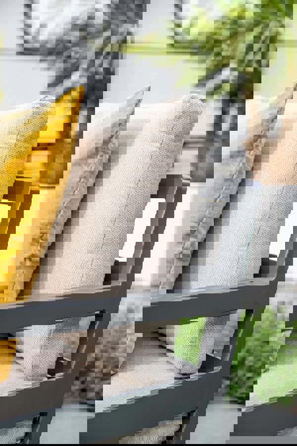 Garden Impressions Corsica Sand Cushions - Lounge & Dining Corner Sofa, with Table and Bench