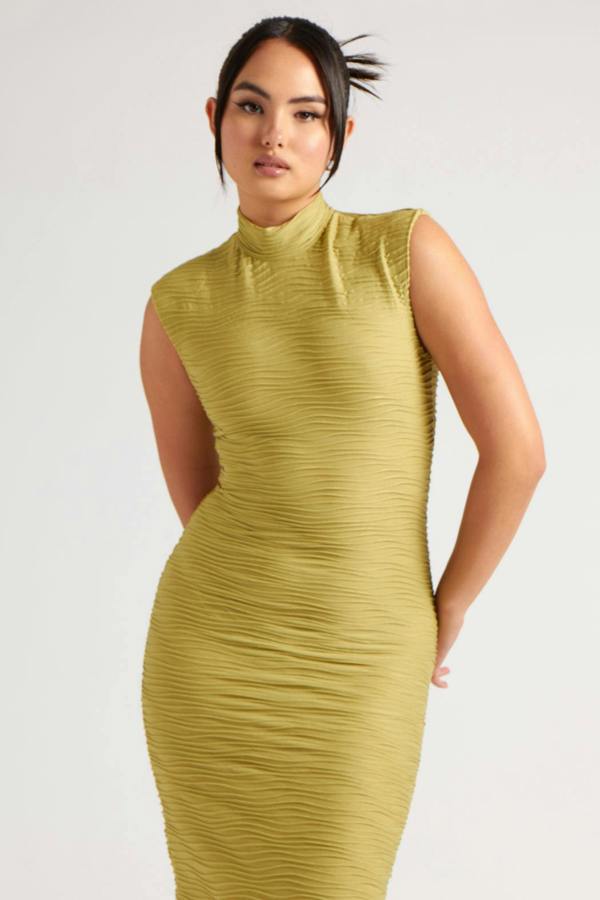 Urban Bliss Textured Midi Dress