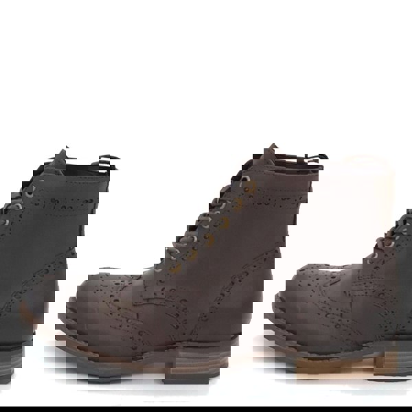 HX London Kingston Brogue Lace Up Leather Boots