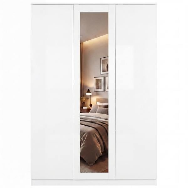 Vida Designs Denver 3 Door Mirrored Wardrobe