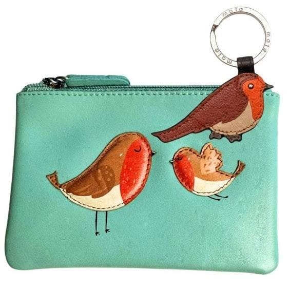 Mala Leather Robin Coin Purse & Keyring Gift Set