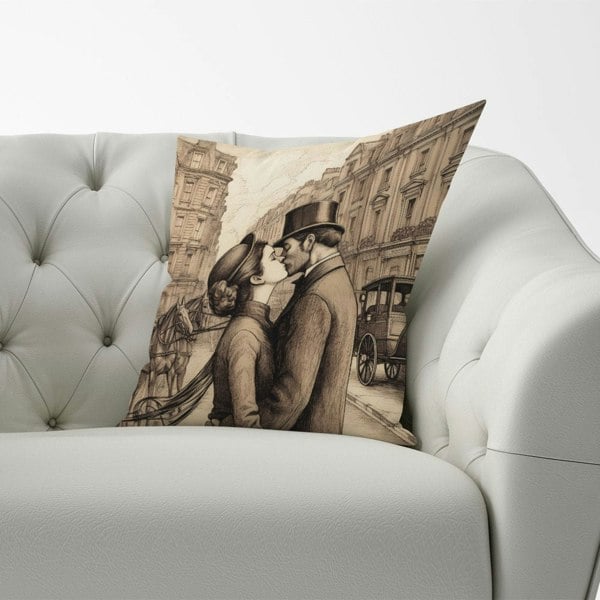 Warren Reed Sharing A Kiss Cushions