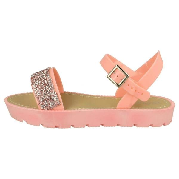 Savannah Ladies Savannah Flatform Glitter Sandal