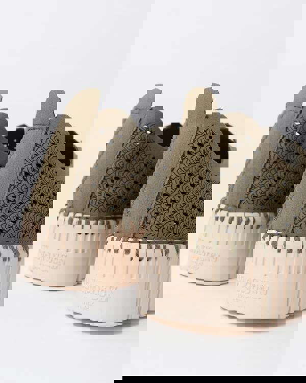 Tulip Slip-In Womens Platform Shoes in Army 410 - heel