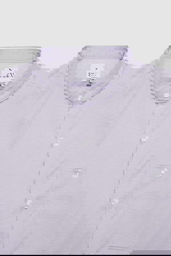 ENORSIA Mens Slim Fit Stand Up Collar Shirt