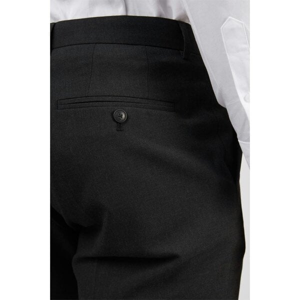 Limehaus Regular Fit Charcoal Trousers