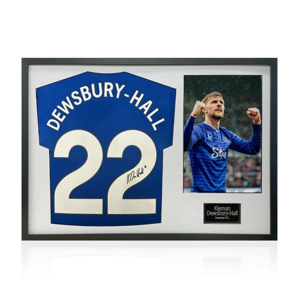 Kiernan Dewsbury-Hall Signed Everton Shirt Classic Frame
