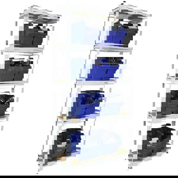 Monster Racking 3 x E-Rax White Metal Racking Units