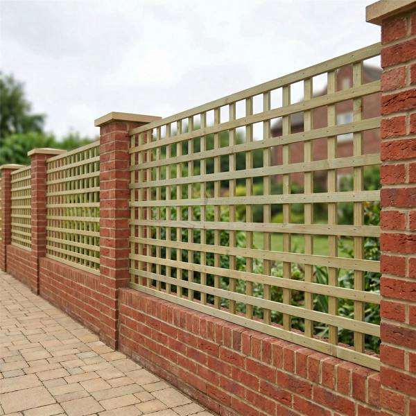 [rackhams variation] trellis flat top privacy square [6ft x 1ft - 6ft] 1