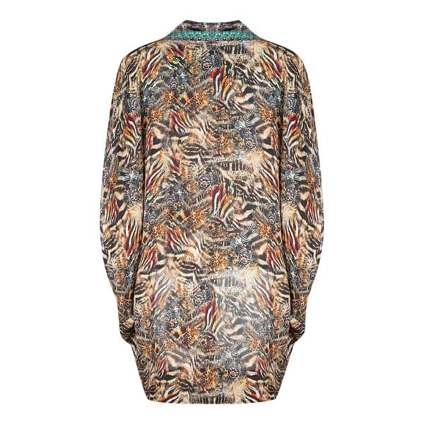 Inoa Golden Eagle Short Kimono - Multicoloured