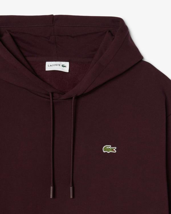 Lacoste Fleece Mens Classic Fit Hoodie - Oxalis 3KE | CHO | Designer Mens Hoodies