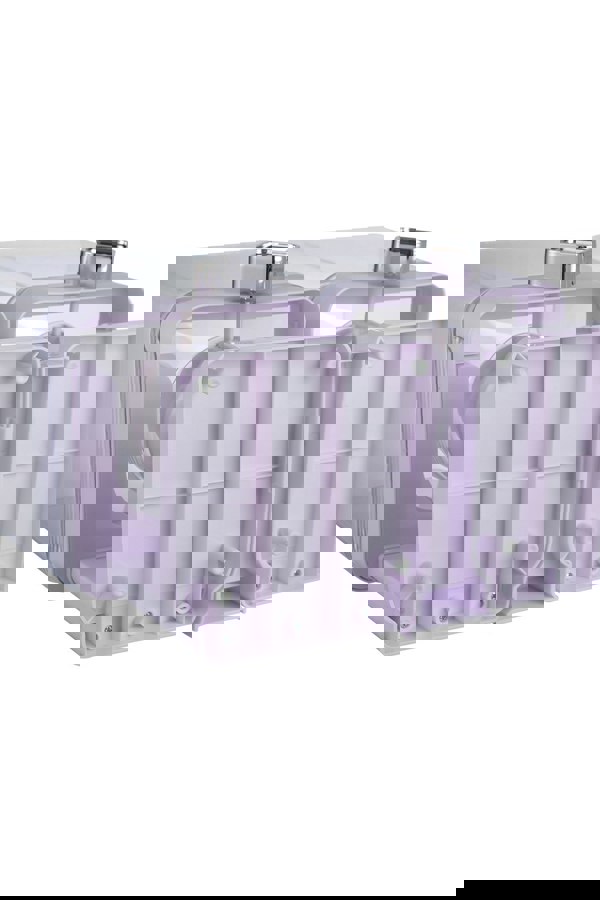 Living and Home Double Square Cereal Dispenser White