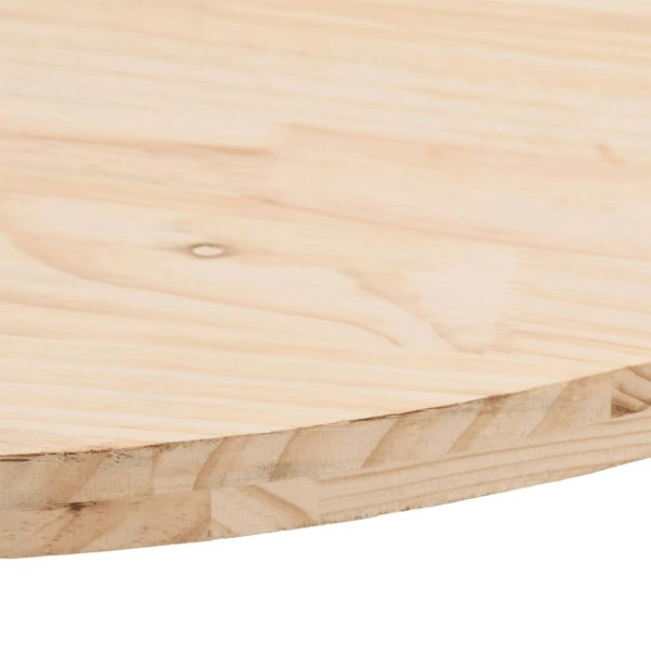 Berkfield Table Top 80x40x2.5 cm Solid Wood Pine Oval