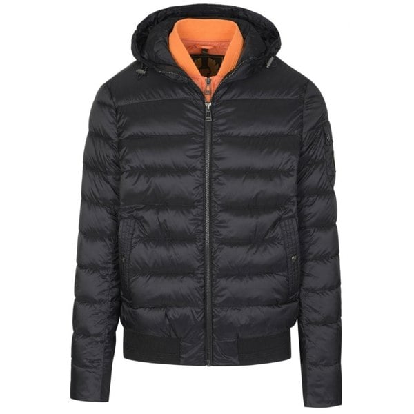 Belstaff Stadia Signal Orange Detail Down Filled Jacket - Black