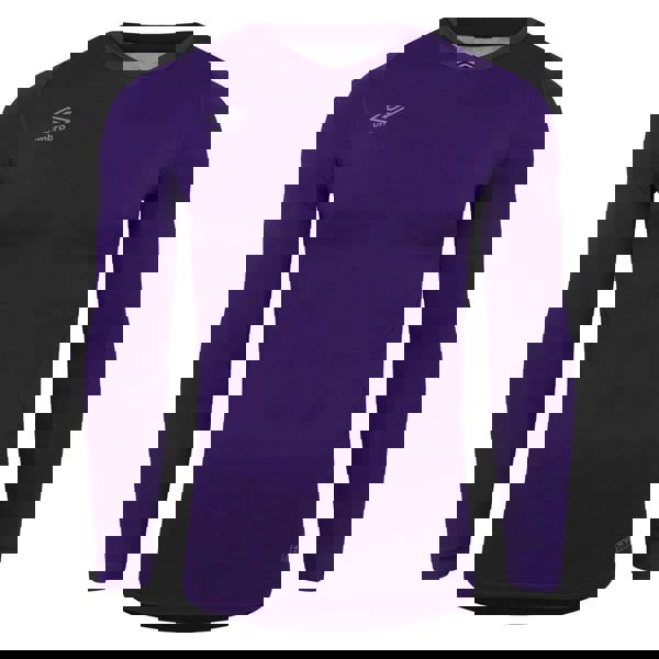 Umbro Mens Elite V Neck Base Layer Top - Bright Purple