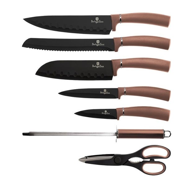8-Piece Knife Set Berlinger Haus BH-2561 Rose Gold Collection