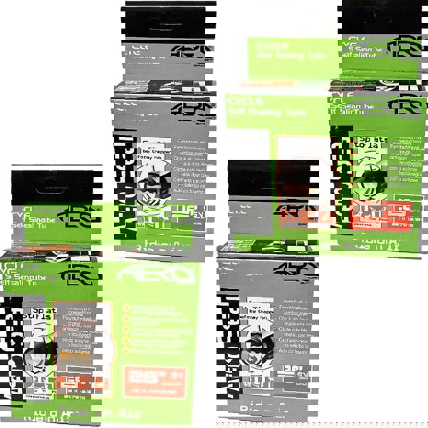 Aero Sport 2 x Self Sealing Butyl Rubber 26" x 1.75 - 2.125 Inner Tubes Schrader Valve