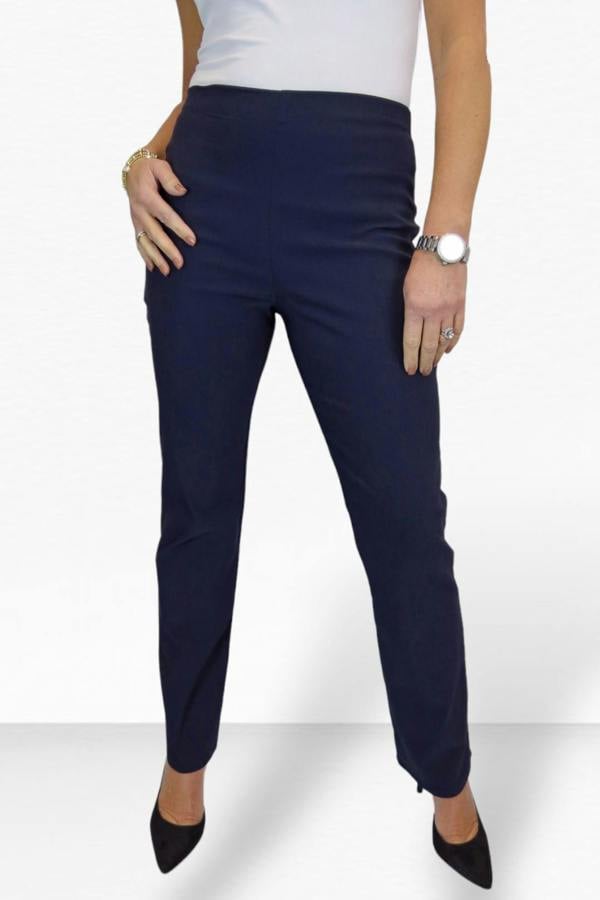 Paulo Due Women's Pull On Stretch Straight Leg Trousers