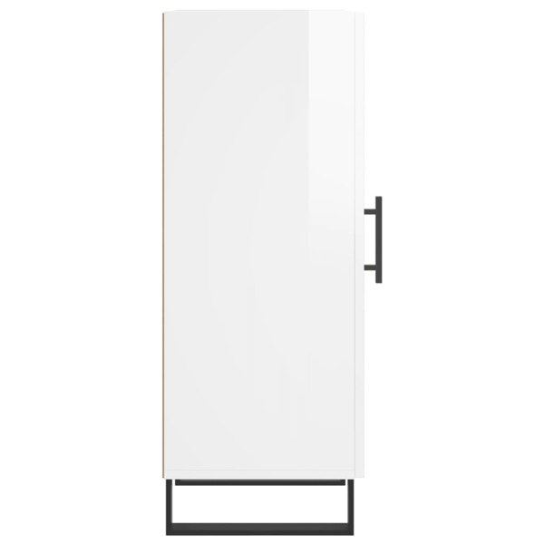 Berkfield Sideboard High Gloss White 34.5x34x90 cm Engineered Wood