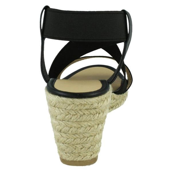 Spot On Ladies Spot On Mid Wedge Sandals F2296