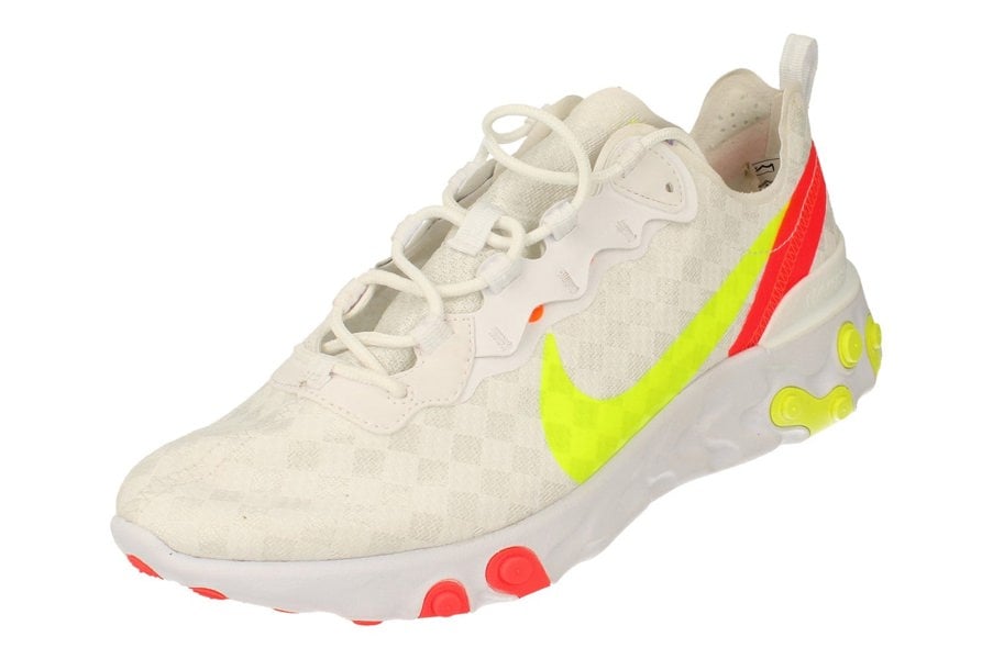Nike React Element 55 Mens Cj0782  100 - White Volt Flash Crimson 100 - Photo 0