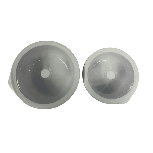 Boost Plastic Polypropylene Round Microwave Food Bowl with Clear Lid Set of Two
