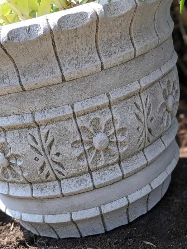 OSN Pair of Stone Cast Large Westland Garden Planter Pot