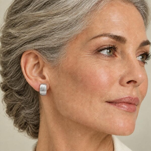 Cachet London Robbin Silver Clip On Earrings