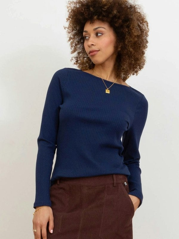 Kite Organic Ashington Boat Neck Jersey Top