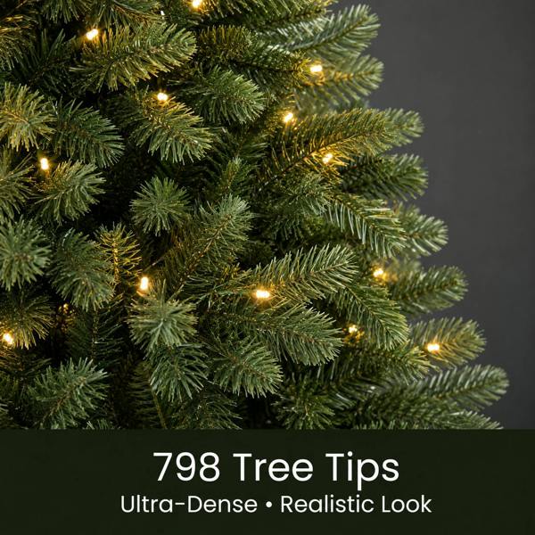 Outdoor Living Richmond Fir Winter Pre-Lit Artificial Christmas Tree