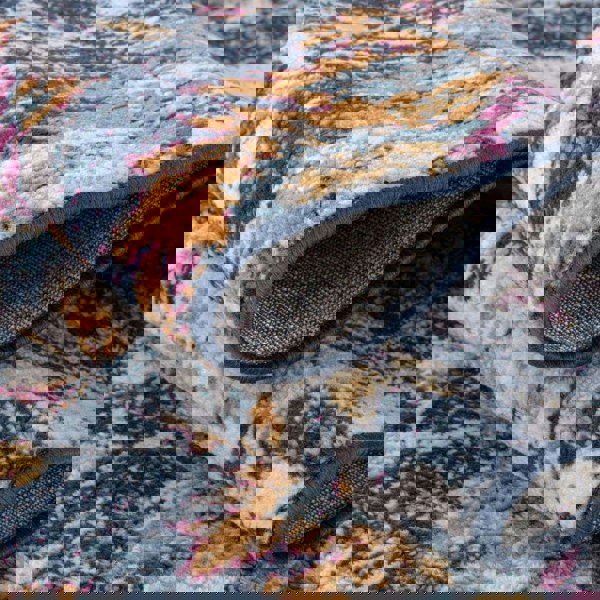 Vintage Design Purple Living Room Rug