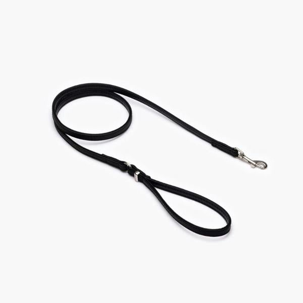EzyDog Oxford Leather Classic Dog Lead in Black