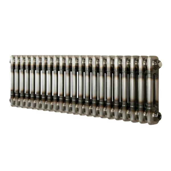 Monstershop Traditional 2 Column Radiator - 300 x 1010mm - Raw Metal